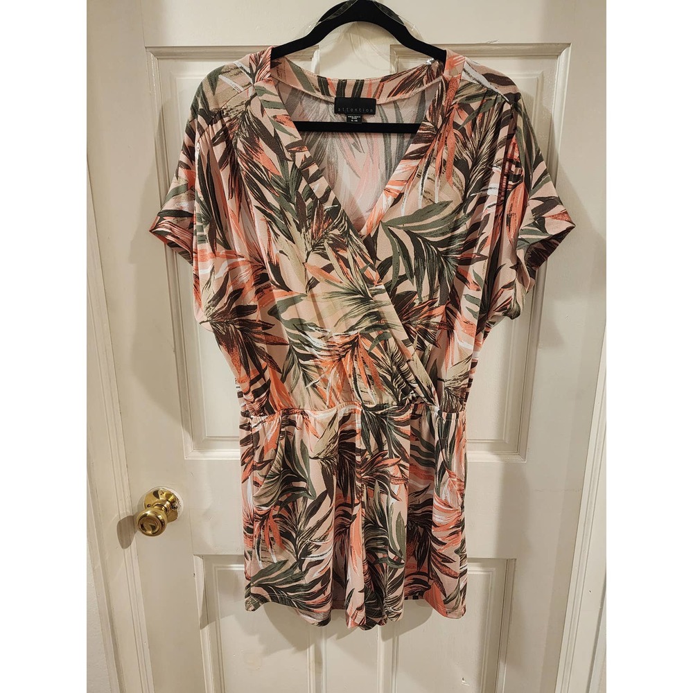 Womens Short Sleeve Jumper Shorts Sz XL